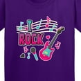 thumbnail image 4 of Inktastic I Rock with Guitar Microphone and Music Notes Youth T-Shirt, 4 of 5