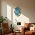 thumbnail image 5 of Canvas Wall Art Bay Thomas Virgin Islands Oval Framed Canvas Prints Vintage Wall Hanging Decor for Home Bathroom Decorations Gift for Mom Women 8.6"x11.4", 5 of 7