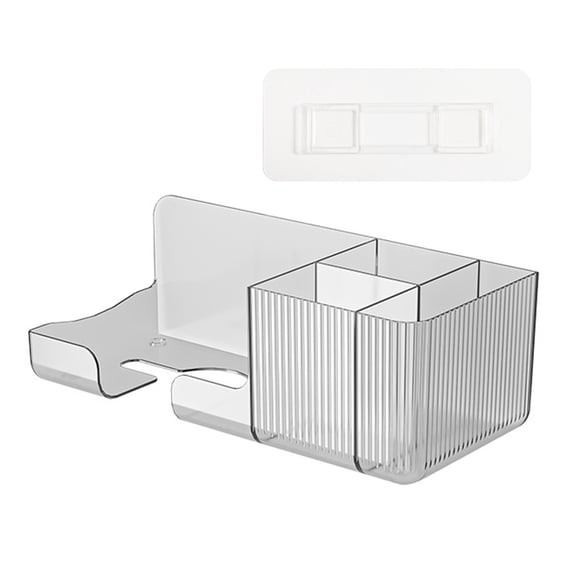 Soporte para secador de pelo, organizador de herramientas para el cuidado del cabello, bandeja para accesorios de baño, soporte de almacenamiento