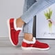 thumbnail image 5 of Zapatos de algodón cálidos de gamuza de gran tamaño para otoño e invierno, zapatos de nieve informales, zapatos de algodón de caña baja de vellón para mujer, 5 of 6