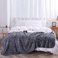 thumbnail image 4 of Manta de forro polar Sherpa de lujo JAMW Leopardo azul 160 x 200 cm, 4 of 5