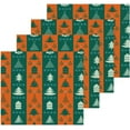 thumbnail image 2 of SKYSONIC Christmas Tree Washcloths Set of 2, Highly Absorbent Soft Cotton Fingertip Towels for Bathroom, Kitchen, Gym, Spa, Home Decor, 12 x 12 Inch, 2 of 7