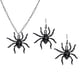 thumbnail image 1 of 3PCS Halloween Spider Shape Colgante, collar y aretes Set Cartoon Masquerade Costume Party Cosplay Accesorios de joyería (Plata, Negro), 1 of 6