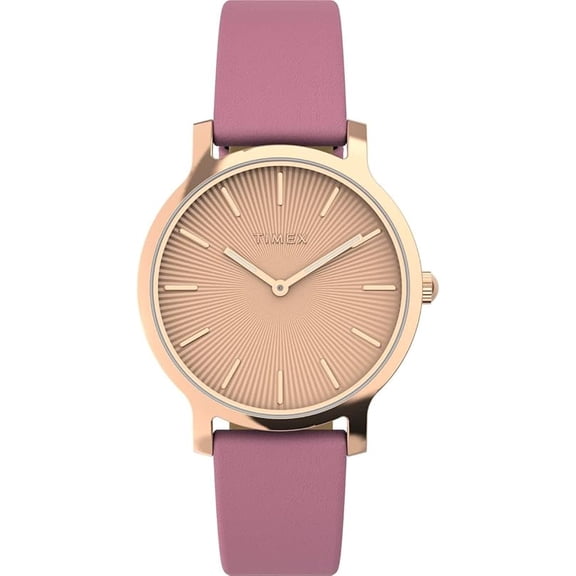 Timex TW2V66900 Women's Transcend Rose Gold Dial Pink Strap Watch