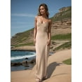 thumbnail image 2 of Edolynsa Knit Backless Maxi Beach Dresses for Women Crochet Sleeveless Bodycon Club Dress Swimsuit Cover ups Summer Outfits, 2 of 8