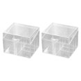thumbnail image 1 of Caja de almacenamiento de pegatinas para postales, caja de embalaje translúcida rectangular, caja de almacenamiento de joyas a prueba de polvo, organizador de tarjetas, 1 of 8