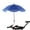 Navy Blue, variant on UPF 50+ Sunshade Umbrella Chair Umbrella With Clamp Carts Wheelchairs Universal Rainproof Stroller Accessories