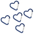 thumbnail image 3 of 5Pcs Heart Shape Spring Snap Clip Aluminum Alloys KeyRings Hangings Buckles Carabiner Keychains Bag Clip Hook Connectors, 3 of 7