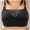Black, variant on SHOPESSA Woman's Fashion Plus Size Wire Free Comfortable Push Up Hollow Out Bra Underwear