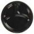 thumbnail image 2 of Chinet Heavyweight Black Plastic 3-Compartment Dinner Plates, 10 1/4", 500 Count, 2 of 2