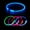 Blue, variant on 2 Pcs LED Collar, Rechargeable and TPU Cuttable Glowing pet Collar for Night Safety, Fashion for Small Medium Large Dogs