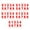 Red, variant on Mdesiwst 5 Sheets 2/3/4-Inch Reflective Mailbox Number Sticker 0 to 9 Waterproof Die-cut Self Adhesive Vinyl Modern House Number Decal Window Door Decoration