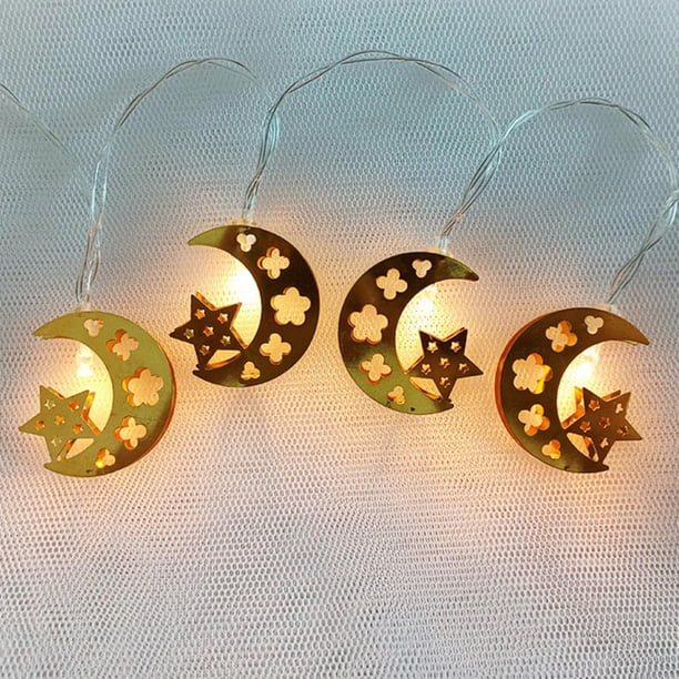 Lámpara colgante de cadena de luz LED Moon Star de 9.84 "para boda en casa E Colcomx Lámpara