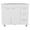 White, variant on Ferretti Utility Sink with Three Drawers and Double Door Cabinet White Frame Black Doors
