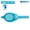 Aquamarine, variant on VIEW Swimming Gear V-730JASA SWIPE Youth Swim Goggles, Aquamarine