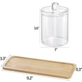 thumbnail image 2 of Dockapa 3-Piece Plastic Bathroom Apothecary Jars Set, 2 of 5