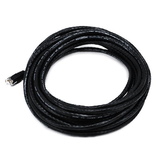 Monoprice 30' 24AWG Cat5e UTP Ethernet Network Cable Black 104993