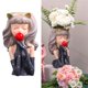 thumbnail image 3 of Creative Girl Blowing Bubbles Maceta de flores s Maceta de s de vinilo Escritorio como se describe kusrkot macetas de plantas suculentas, 3 of 8