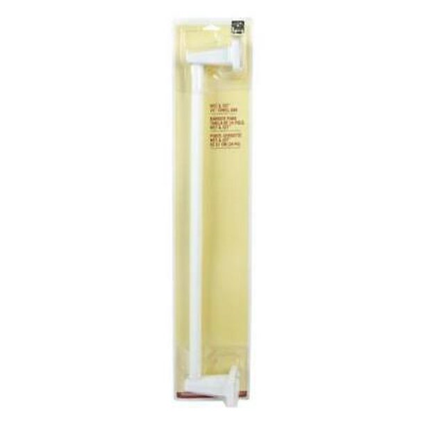 Homz Wet N Set White Plastic Towel Bar 24 in. L Plastic, 3PK Walmart