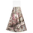 thumbnail image 2 of Wobogo Axolotl Cherry Blossom Hand Towel Set of 2 Absorbent for Kitchen and Bathroom With Velcro Hanging Loop 18.2×14in, 2 of 7