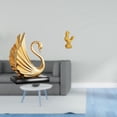 thumbnail image 2 of Figuras de cisne, estatuas, escultura de pollo, figura de gallo, figura decorativa de resina, ideal para regalar, decoración del hogar, exhibición de, 2 of 8