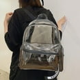 thumbnail image 5 of Lksixu Clear Backpack, Large Capacity Colored PVC See Through School Bag with Reinforced Straps, Waterproof Heavy Duty Stadium Approved Backpack with Side Pockets Stylish Daypack for Concert Travel, 5 of 8