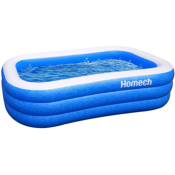 Homech Inflatable Swimming Pools Inflatable Kiddie Pools Family Swimming Pool Swim Center For Kids Adults Babies Toddlers Outdoor Garden Backyard 92 X 56 X 22 In Walmart Com Walmart Com