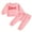 Pink, variant on Suealasg Baby Girl 2Pcs Fall Winter Clothes 1T 2T 3T Toddler Girl Casual Outfits Long Sleeve Letter Print Sweatshirt and Elastic Waist Pants Set