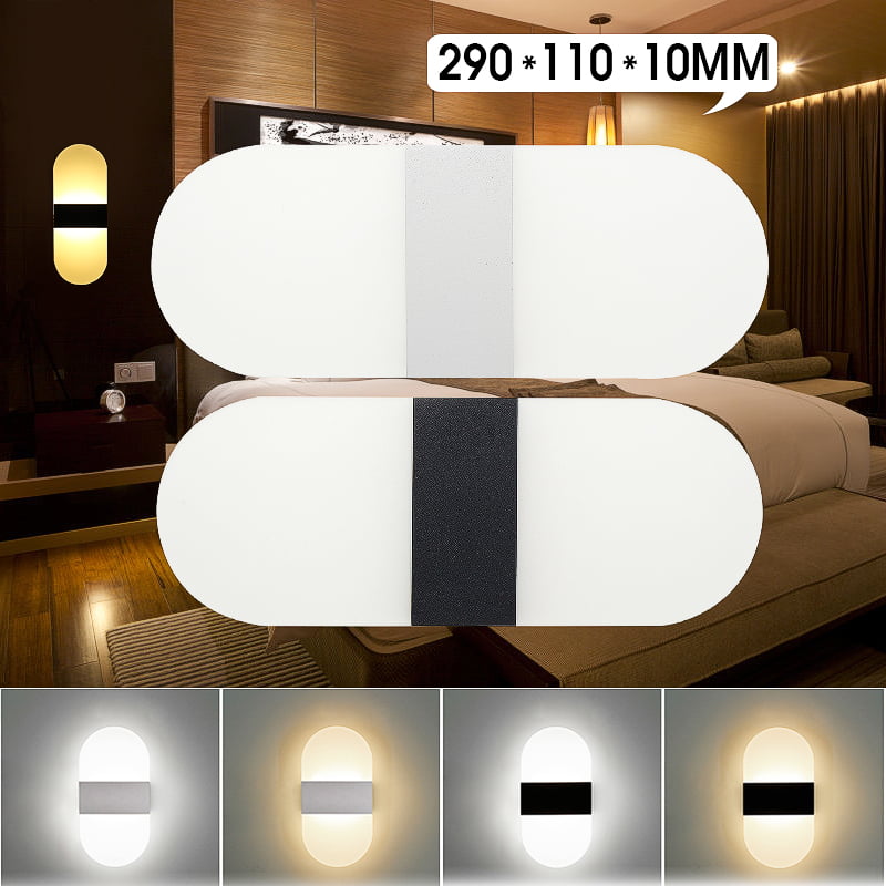 LED Wall Fixture Light Acrylic Mirror Front Lamp Stair/Step Living Room Bathroom