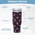 thumbnail image 5 of KLL Breast Cancer Awareness3 Print 40oz Stainless Steel Insulated Car Cup Coffee Mug with Spillproof Lid - Keep Your Drink Hot or Cold on the Go, 5 of 8