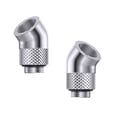 thumbnail image 5 of 2pcs 90 Degree Rotary Adapter G1/4 Angled Connector for PC Gaming Water Cooling Building Accessaries Pipe Connection silver 45 degree, 5 of 5