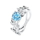 thumbnail image 1 of EeaseMX Anillos creativos con hojas delicadas y circonitas de moda, hermosos anillos para mujer (talla 9), 1 of 7