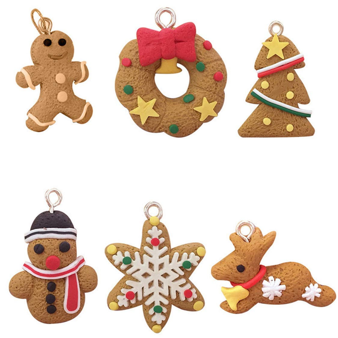 11Pc Gingerbread Christmas Tree Hanging Home Party Xmas Ornaments Decor Tool New 