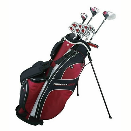 Graphite Stand Bags - Prosimmon Golf DRK Mens RH GRAPHITE Hybrid Club Set & Stand Bag
