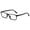 Black, variant on Men's progressive black reading glasses, metal rectangular multifocal presbyopia glasses, classic spring hinge reader,Black,1.0