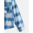 thumbnail image 3 of Wonder Nation Boys' Brushed Knit Flannel Shacket with Long Sleeves, Sizes 4-18 & Husky, 3 of 3