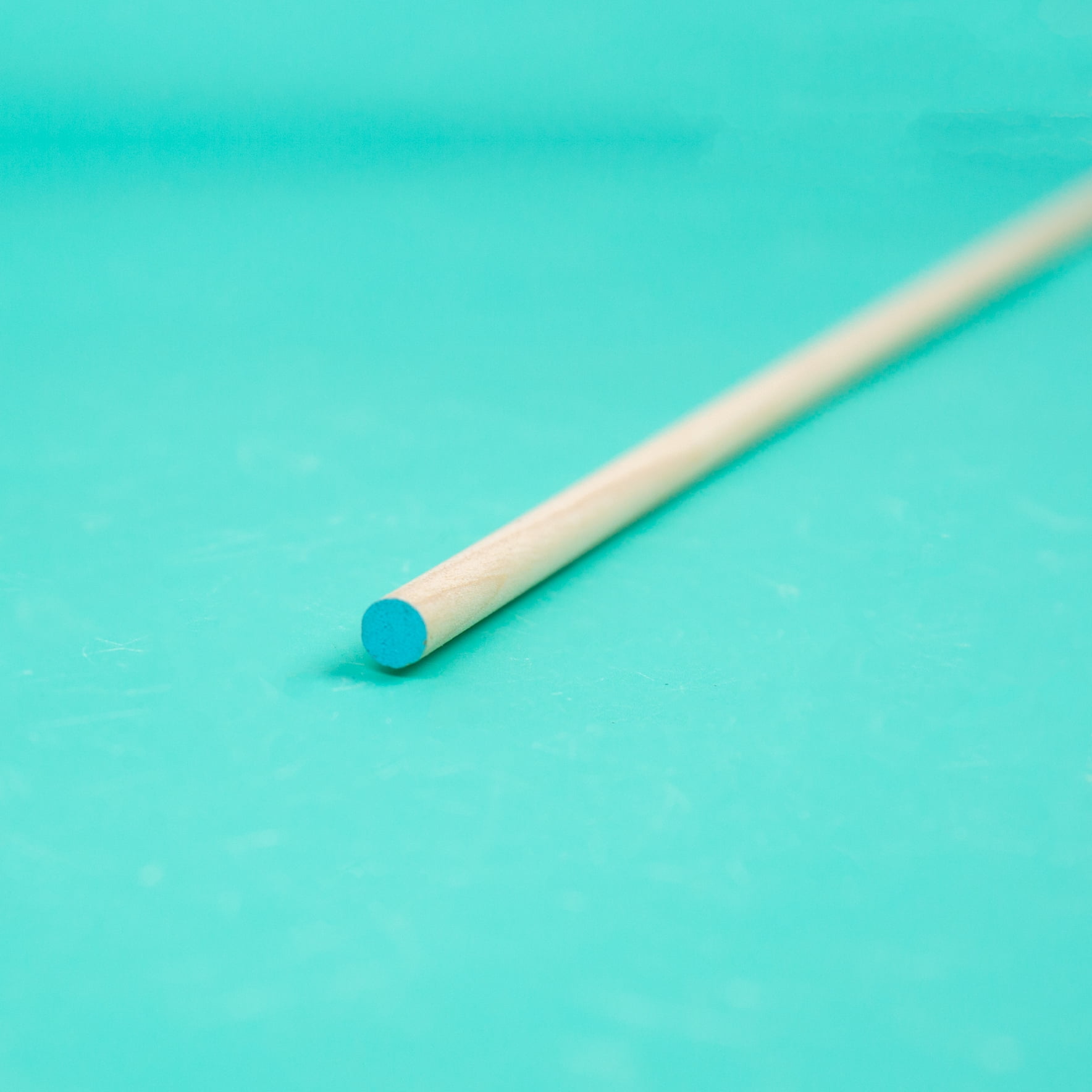 Hello Hobby Wood Dowel, 36 Long, 1/4-inch Diameter, Blue Ends