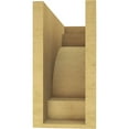 thumbnail image 4 of 6"W x 18"D x 12"H Classic Mediterranean Rough Cedar Woodgrain TimberThane Corbel, Primed Tan, 4 of 6