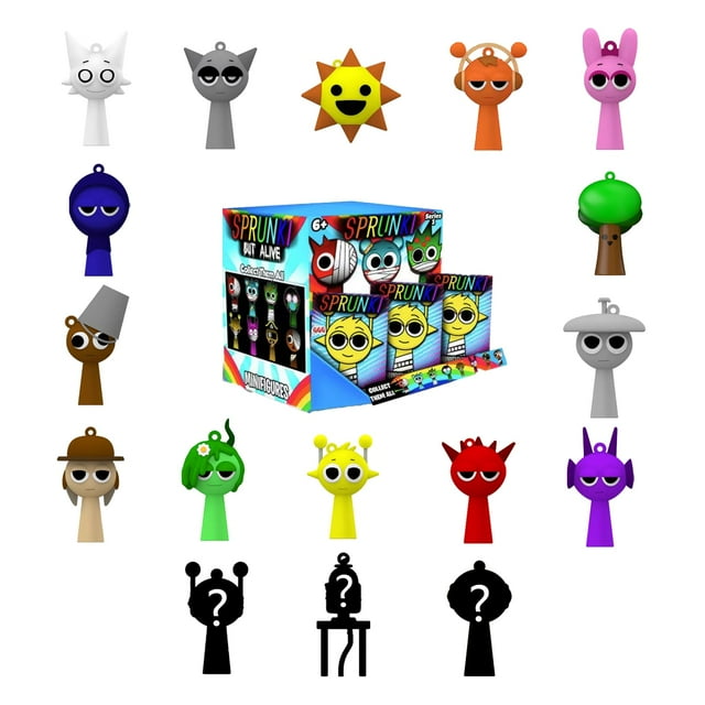 Figuras de acción Mystery Box JIENSA Sprunki (paquete de 10)