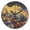 Black, variant on YAZAOO Decorative Wall Clock Size:25cm Dreamland Cat Design Pattern Clock