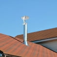 thumbnail image 2 of EXHUMKY 1Pack Silver Chimney Cap High Wind Protection for Home Outdoor Use 27.00X24.00X24.00CM, 2 of 4
