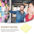 thumbnail image 4 of Shisuyan 800Pcs Yellow Sticky Pads Fluorescent Paper Strong Adhesive Office Supplies, 4 of 8
