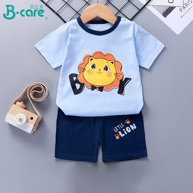 Conjuntos de ropa para niños y niñas, Top y pantalones cortos, 2 piezas, verano, algodón qym unisex