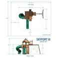 thumbnail image 3 of Ensemble de balançoire Sky Fort III Backyard Discovery, 3 of 9