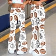 thumbnail image 2 of Zuesphe Women's Funny Print Flared Pants Loose Comfortable Fashion Wide Leg Trousers for Yoga, Workout and Game Day Outfits, Summer Pants for Women 2026 Vacation, 2 of 6