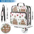 thumbnail image 2 of FORMRS Zipper Binder with Shoulder Strap 2-inch Ring 500 Sheet Capacity File Bag, Brown Nordic Christmas, 2 of 5