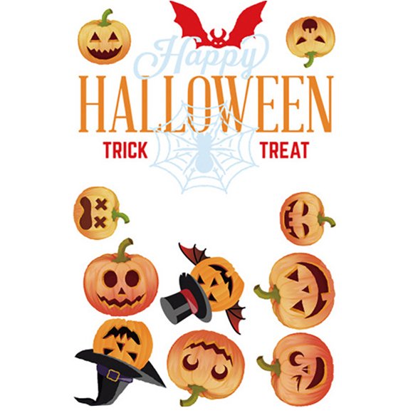 TIMIFIS Halloween Stickers Halloween Party Favors Halloween Background Wall Sticker Window glass Home Decoration Decal Decor