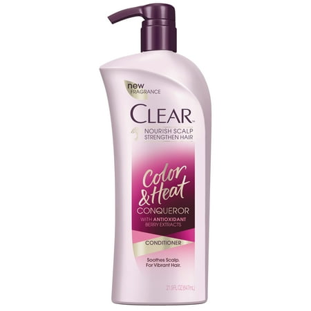 Clear Scalp and Hair Conditioner with Pump Color and Heat Conqueror 21.9 oz