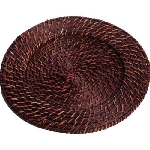 Koyal Wholesale 13'' Rattan Charger (Set of 4)