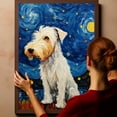 thumbnail image 6 of Sealyham Terrier Dog Canvas Wall Art - Starry Night Van Gogh Dog Canvas Print Dog Sayings Painting Home Office Wall Decor Framed Dog Lover Gift, 6 of 6